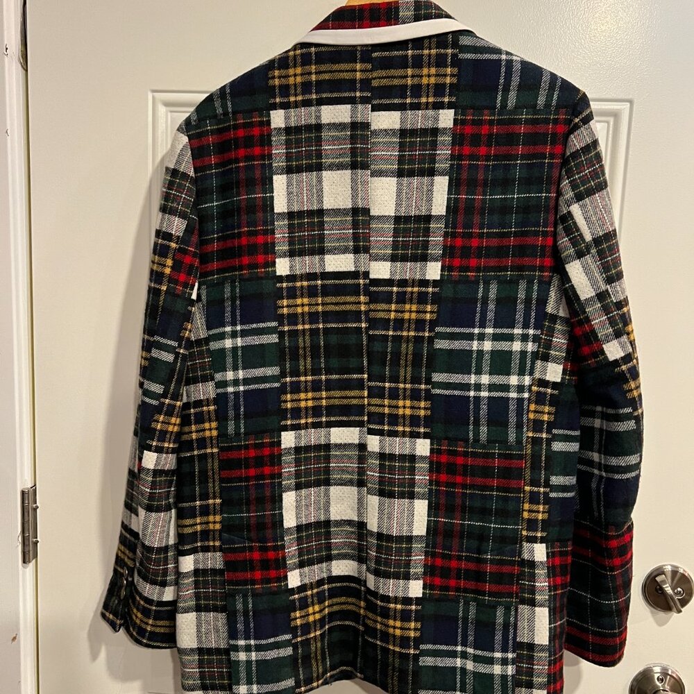 Banana Republic Multi-Colored Patchwork Plaid Woo… - image 7